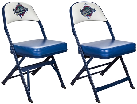 1993 World Series Stadium Chairs From Veterans Stadium - Lot of (2)